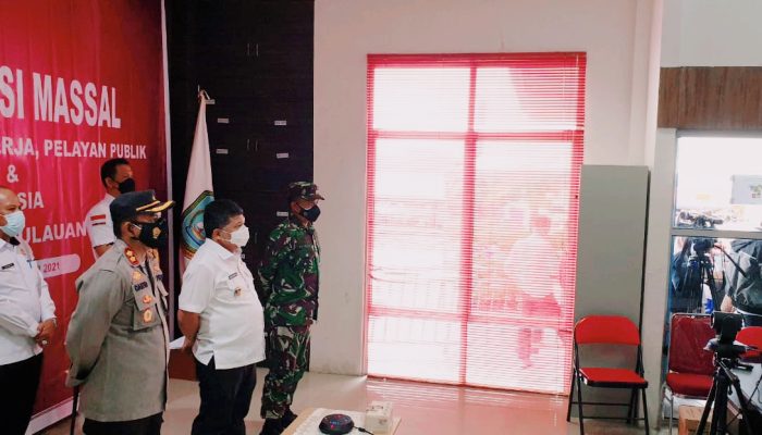 Presiden Joko Widodo Pantau Progres Vaksinasi di RSUD Anambas, Melalui Video conference Bersama 7 Kabupaten se Kepri