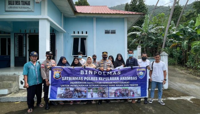 Tingkatkan Kesadaran Hukum, Binpolmas Polres Kepulauan Anambas Gelar Sosialisasi