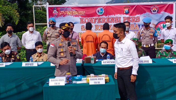 Polres Anambas Amankan Dua Tersangka Pemilik 2 Kg Sabu