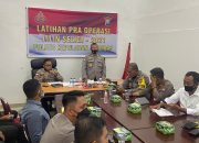Jelang Nataru, Polres Anambas Gelar Latihan Pra Operasi Lilin Seligi 2021