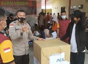 Vaksinasi Massal, Waka Polres Anambas Bagikan Doorprize pada Masyarakat