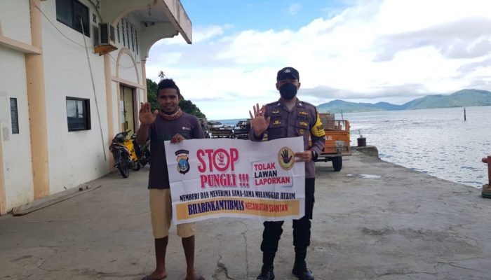 Cegah Pungli, Polsek Siantan Lakukan Sosialisasi