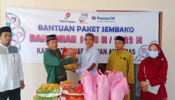 Dukung Program Pemerintah, Premier Oil Salurkan Bantuan Ratusan Paket Sembako