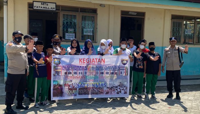 Cegah Kenakalan Remaja, Polres Anambas Sosialisasi Binredawan ke Sekolah MTS Fatahillah