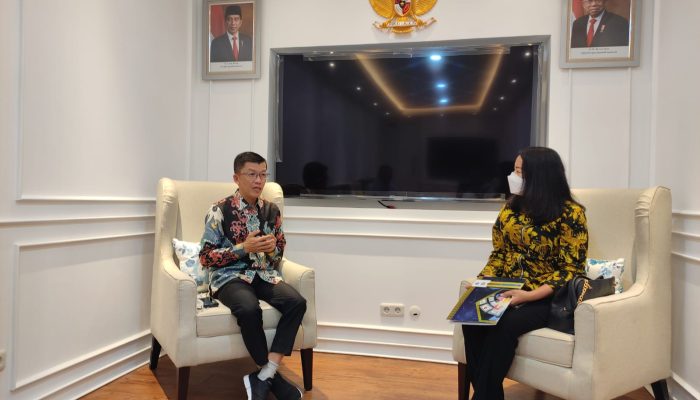 Gesa Percepatan Pembangunan Tower BTS, Kepala Diskominfo Kepri Temui Staf Khusus Menteri Kominfo RI