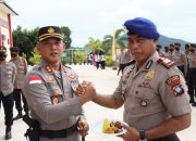 Kapolres Anambas Pimpin Upacara Kenaikan Pangkat 12 Personil Periode 1 Juli 2022