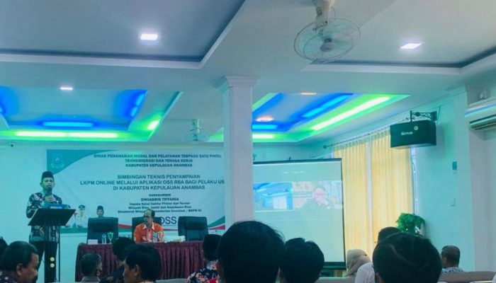 Dinas PMPTSP Anambas Gelar Bimtek Bagi Para Pelaku Usaha