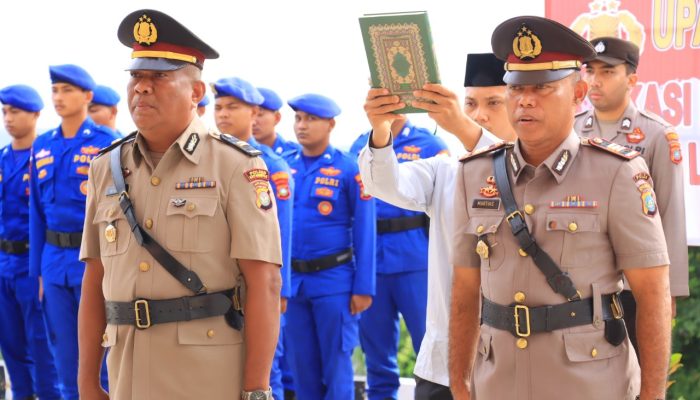 Kapolres Anambas Pimpin Sertijab Kasipropam dan Kasat Lantas