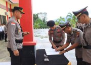 AKBP Syafrudin Semidang Sakti, S.I.K Pimpin Upacara Sertijab PJU Polres Anambas