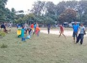 Jelang Open Turnamen, Karang Taruna dan Masyarakat Desa Mengkait Gelar Goro