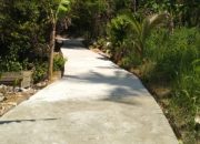 Pembangunan Semenisasi Jalan TPS Desa Telaga Kecil Sudah Rampung Dikerjakan