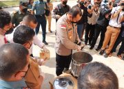 Polres Anambas Musnahkan Barbuk Narkotika Jenis Kokain