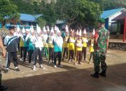 Anggota Koramil 02 Tarempa Berikan Materi PPB Ke SMP 5 Bukit Tambun
