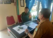 Jalin Komsos ke SD 006 Tanjung, Serda Alex Himbau Pelajar Berhati- Hati Berangkat Ke Sekolah