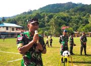 Peringati HUT TNI Ke-78, Danposal Jemaja Gelar Lomba Sepak Bola