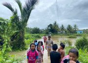 Polres Natuna dan Polsek Patroli Daerah Rawan Banjir