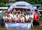 Turnamen Sepak Bola HUT ke-40 Desa Tarempa Barat Ditutup Meriah