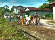 Lanal Ranai dan Warga Gotong Royong Antisipasi Banjir