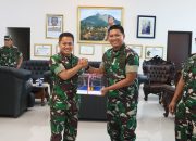 Danlanud dan Ketua PIA AG Cab. RSA Natuna Menerima Kunjungan Kerja Pangkogabwilhan I
