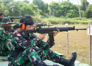 Prajurit Lanud RSA Natuna Unjuk Ketangguhan dalam Latihan Menembak