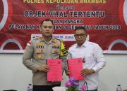 Polres Anambas Teken Nota Kesepahaman PKT dengan Badan Obvitnas Perbankan