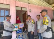 Polri Peduli, Polsek Jemaja Salurkan Bansos kepada Warga Kurang Mampu