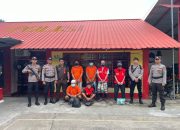 Personel Polres Anambas Kawal Tahanan ke Rutan Kelas I Tanjung Pinang