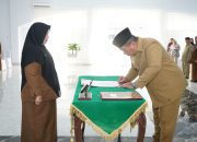 Wabup Taufik Lantik Pejabat Administrator dan Pejabat Pengawas Dilingkup Pemkab Asahan