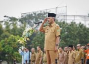 Pj. Bupati Apriyadi Pimpin Langsung Apel Bersama dan Halal Bihalal Setelah Libur Lebaran