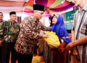 Kunjungi Kecamatan Sungai Keruh, Pj. Bupati Muba Serahkan Berbagai Bantuan untuk Warga