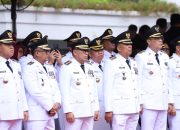 Pj. Bupati Muba Hadiri Peringatan Hari Otonomi Daerah ke XXVII di Surabaya