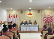 Terima Kunjungan Kemah Besar Pramuka, Ini Pesan Danlanal Ranai