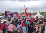 Ribuan Pendukung Hadiri Kampanye Akbar Paslon KBS di Kecamatan Pinggir