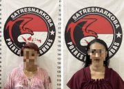 Dua Ibu Rumah Tangga di Anambas Ditangkap Saat Menghisap Sabu