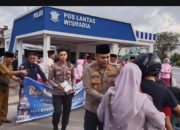 Polres Lingga Bersama Forkopimda dan Bhayangkari Bagikan 830 Takjil di Dabo Singkep