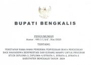 Bupati Kasmarni Tepati Janji, Pemkab Bengkalis Umumkan Penerima Beasiswa 2024