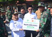 Bupati Bengkalis Hadiri Penutupan TMMD Ke-124 Kodim 0303/Bengkalis di Kecamatan Mandau