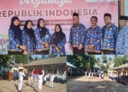 Merah Putih Berkibar di Desa Persiapan Buyu: Guru dan Siswa Peringati HUT RI ke-80