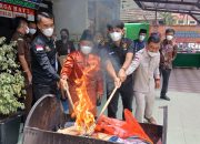 Kejari Anambas Bakar Barang Bukti, Tegaskan Perlawanan Terhadap Narkoba