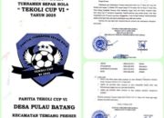 Turnamen Sepak Bola Tekoli Cup VI 2025 Siap Digelar di Lingga, Dibuka 21 Oktober