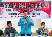 Senator Ria Saptarika Sosialisasi 4 Konsensus Berbangsa dan Bernegara di Tanjung Riau Batam