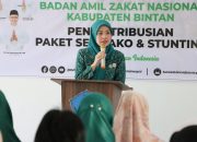 Hafizha Rahmadhani Kolaborasi BAZNAS Bagikan Bantuan di Tanjung Uban Timur