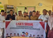 Marzuki Salurkan 150 Paket Sembako untuk Warga Pulau Tiga di HUT ke-18 Gerindra
