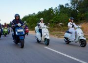 Salam Satu Aspal: Amsakar dan Li Claudia Bangun Kebersamaan Lewat Riding Bersama Komunitas Vespa