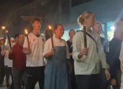 Pawai Takbir Anambas Meriah dengan Kehadiran Wisman Denmark