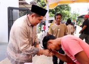 Roby dan Hafizha Silaturahmi Lebaran Bersama Masyarakat Bintan
