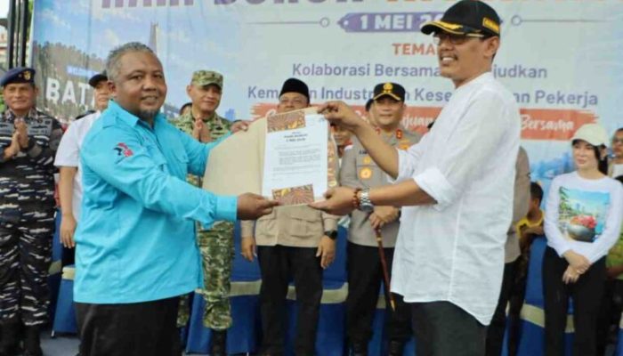 Hadiri May Day di WTB, Ketua DPRD Kamaluddin Apresiasi Semangat Pekerja Batam