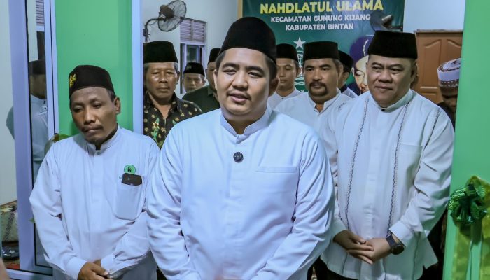 Resmikan Kantor MWC-NU Gunung Kijang, Bupati Roby: Satu-satunya Gedung Permanen di Bintan