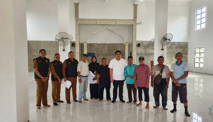 Cek Lokasi Pembangunan, Bupati Bintan Pastikan Kelanjutan Pembangunan Masjid Toapaya