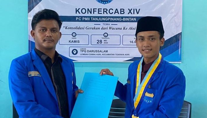 Muhammad Al Mujrin Nahkodai PC PMII Tanjungpinang-Bintan Periode 2026–2027